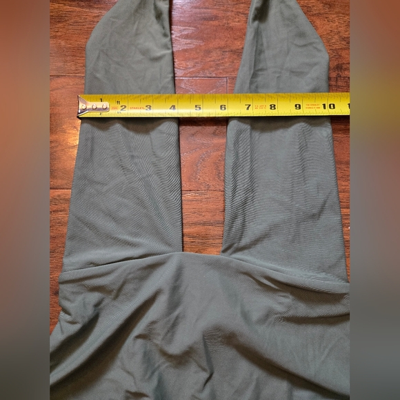 Aerie Green One Piece Deep Cut Swimsuit Size Small - Picture 2 of 4